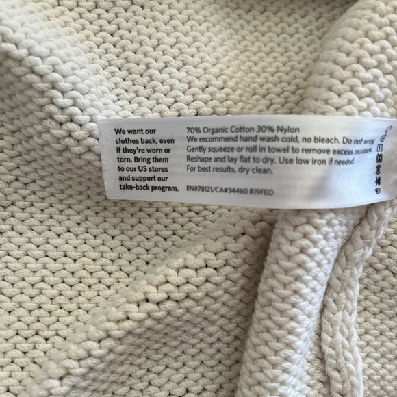 Eileen fisher organic cotton cardigan size small - Picture 4 of 4